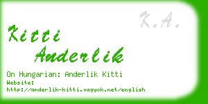 kitti anderlik business card